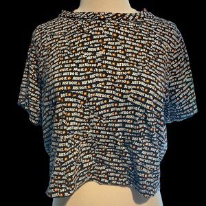 XL Nike “Just do it“ black /white/red crop-top